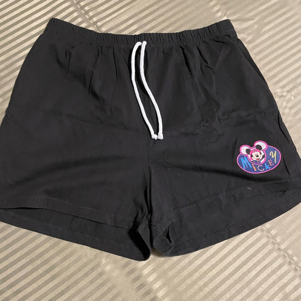 Black Mickey Mouse Shorts Size Xl